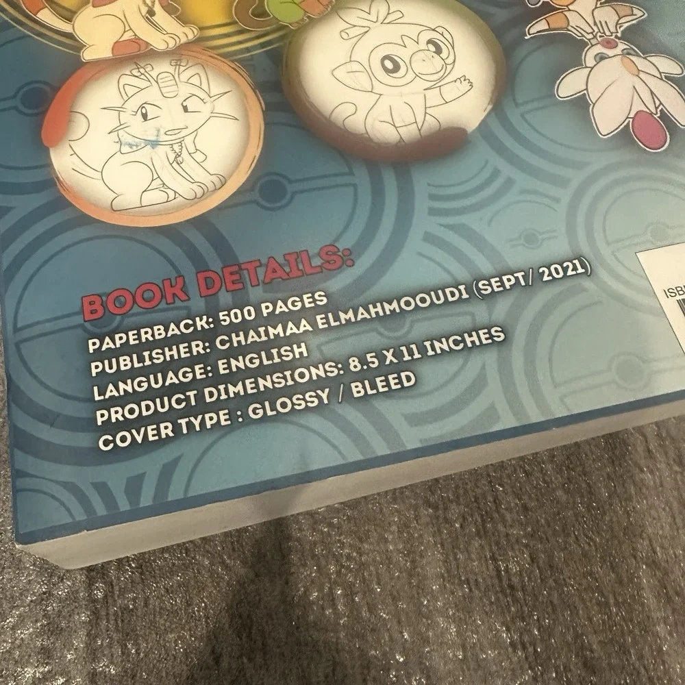 Pokemon How to Draw Paperback Book 500 Pages English September 2021 Elahmoudi